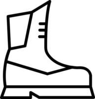 Symbol für die Boot-Vektorlinie vektor