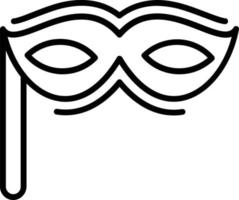 Symbol für Maskenvektorlinie vektor