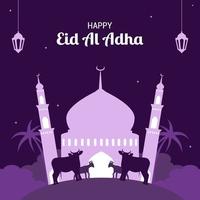 glad eid al adha vektor