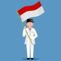 feier zum indonesischen unabhängigkeitstag vektor