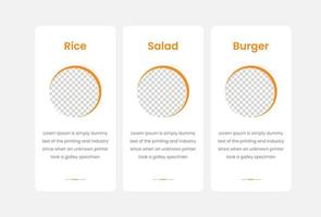 Restaurants Business Mobile App ui Kit Designvorlage vektor