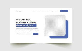 företags digitala byrå webbplats målsida ui malldesign. kreativ och modern design på hemsidan vektor