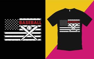 kreativa baseball t-shirt mall vektor