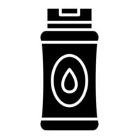 Symbol für Shampoo-Glyphe vektor