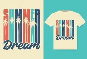 Sommer-T-Shirt-Design, Kalifornien-Strand-T-Shirt-Design vektor