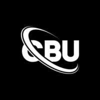 cbu logotyp. cbu brev. cbu bokstavslogotypdesign. initialer cbu logotyp länkad med cirkel och versaler monogram logotyp. cbu-typografi för teknik-, affärs- och fastighetsmärke. vektor