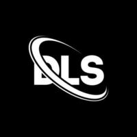 dls logotyp. dls brev. dls bokstavslogotypdesign. initialer dls logotyp länkad med cirkel och versaler monogram logotyp. dls typografi för teknik, företag och fastighetsmärke. vektor