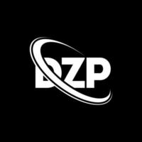 dzp logotyp. dzp bokstav. dzp letter logotyp design. initialer dzp logotyp länkad med cirkel och versaler monogram logotyp. dzp typografi för teknik, företag och fastighetsmärke. vektor