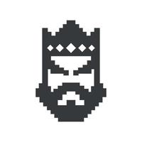 Pixel-Logo-Vektorvorlage vektor