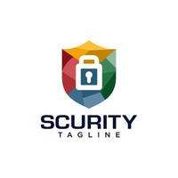Sicherheitsschild-Logo-Vektorvorlage vektor