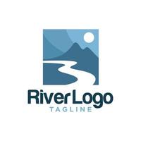 Tal-Fluss-Logo stockbild vektor