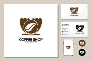 Tasse frischen Kaffee-Logo-Design vektor