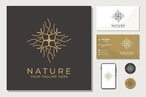 Natur Bäume Vektor-Illustration Logo-Design. vektor