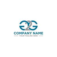 g 2 g inledande logotypdesign för ditt företag vektor