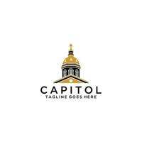 Capitol Roofing Logo-Design. vektor