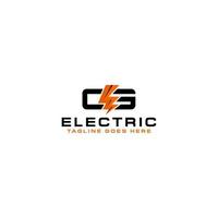 ceg initial mit e flash electric logo energy company vektor