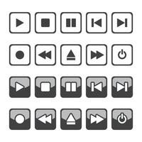 vektor illustration av knappen ikon samling