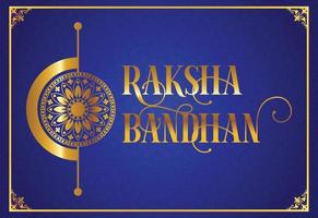 glad raksha bandhan. rakhi bandhan indiska bror och syster festival koncept. vektor