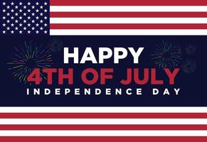 glücklicher unabhängigkeitstag, der 4. juli nationalfeiertag. Vektor-Illustration vektor
