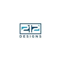 212 nummer logotyp skylt design vektor