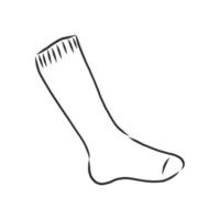 Vektorskizze Socken vektor