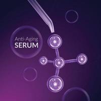 Anti-Aging-Serum-Hautpflegekosmetik vektor