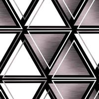 geometriska vektor sömlösa mönster metalliska trianglar