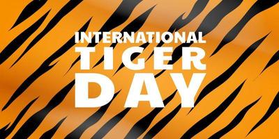 internationaler Tigertag 29. Juliju vektor