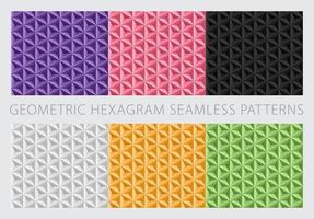 Nahtlose Muster des geometrischen Hexagramms vektor