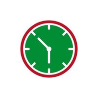 Uhr-Icon-Vektor-Design-Vorlagen vektor