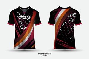 fantastisches Design Jersey T-Shirt Sport geeignet für Rennen, Fußball, E-Sport. vektor