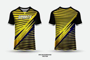 modern design jersey t-shirt sport med geometriska element och linjer mönster vektor