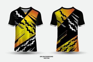 fantastischer Sporttrikot-Designvektor mit geometrischen Elementen und wellenförmigen Formen vektor