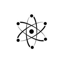 atom ikon vektor platt stil illustration