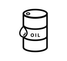 Ölfass-Symbol Vektor-Logo-Design-Vorlage vektor