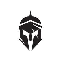 spartanisches Krieger-Logo-Template-Design, Symbol spartanisch, Helm spartanisch.