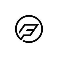 Anfangsbuchstabe f Vektor-Logo-Design-Konzept. vektor