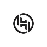 h eller hh första bokstaven logotyp designkoncept. vektor