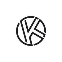 anfängliches k-Buchstaben-Logo-Design-Vektorkonzept. vektor