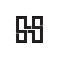 sh oder hs anfangsbuchstabe logo design monogramm vektor