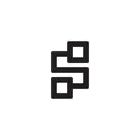 s oder ss anfangsbuchstabe logo design vektor. vektor
