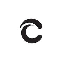 första bokstaven c vektor logotyp designkoncept.