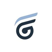 gf eller fg första bokstaven logotyp design vektor