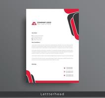 Modernes, kreatives und sauberes Briefkopfdesign im Business-Stil Ihres Unternehmensprojektdesigns. eingestellt, um mit Vektorillustration zu drucken. Business-Briefkopf-Paket. vektor