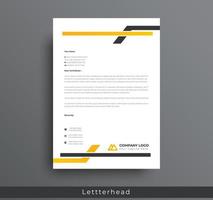 Modernes, kreatives und sauberes Briefkopfdesign im Business-Stil Ihres Unternehmensprojektdesigns. eingestellt, um mit Vektorillustration zu drucken. Business-Briefkopf-Paket. vektor