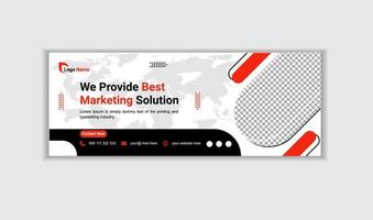 kreatives Web-Banner-Design für Unternehmen und Zielseiten-Social-Media-Cover oder Thumbnail-Vorlage vektor