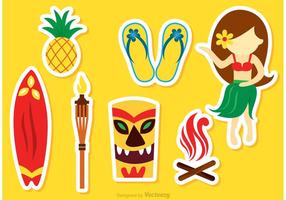 Hawaii Icons Vektoren