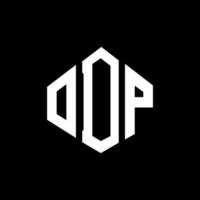 odp-Buchstaben-Logo-Design mit Polygonform. odp Polygon- und Würfelform-Logo-Design. odp Sechseck-Vektor-Logo-Vorlage in weißen und schwarzen Farben. odp-monogramm, geschäfts- und immobilienlogo. vektor