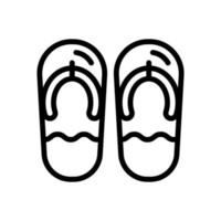 flip flops linje stilikon. vektor illustration för grafisk design, webbplats, app