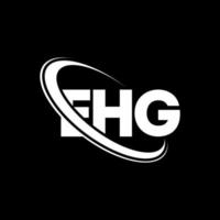 ehg-Logo. eh Brief. ehg-Buchstaben-Logo-Design. Initialen ehg-Logo verbunden mit Kreis und Monogramm-Logo in Großbuchstaben. ehg Typografie für Technologie-, Business- und Immobilienmarke. vektor